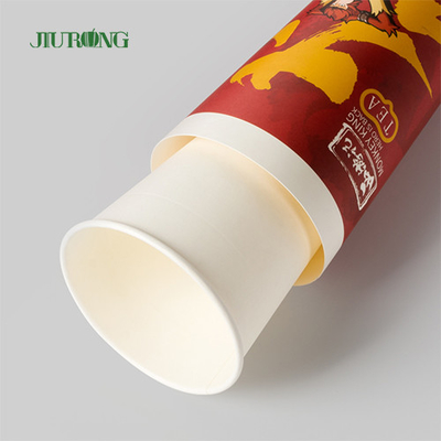 biologisch abbaubare gewölbte Papier-Schale der Kräuselungs-16oz mit Winkel- des Leistungshebelsdeckel