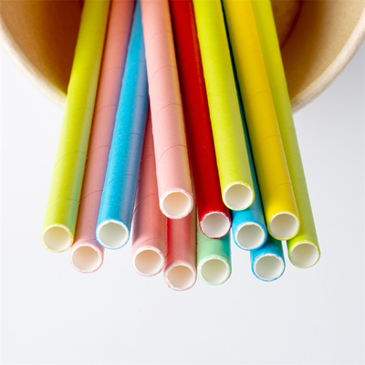 Biologisch abbaubares Papier Straw For Restaurant Drinking Beverage Oilproof