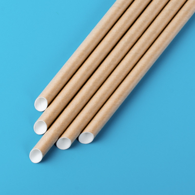 Biologisch abbaubares trinkendes Papiergiftiges kundenspezifisches Logo des stroh-6*197mm 8*230mm nicht