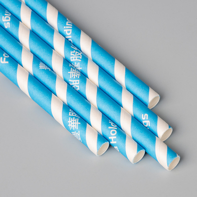Bunter Streifen-Kasten verpackte freundliches Wegwerf- Papier-Straw Eco -