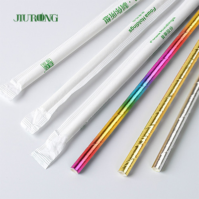 6mm 8mm 12mm kompostierbarer trinkender Straw Individually Wrapped Winkel des Leistungshebels biologisch abbaubar