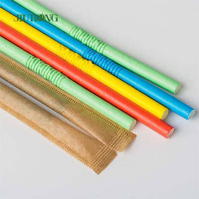 Kundenspezifisches gerades Biopapier, das Straw For Coffee Boba Tea trinkt