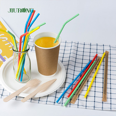 Kundenspezifisches gerades Biopapier, das Straw For Coffee Boba Tea trinkt