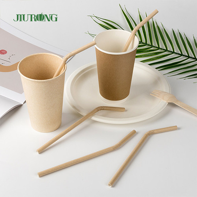 135mm Längen-biologisch abbaubares Papier Straw For Drinking Beverage