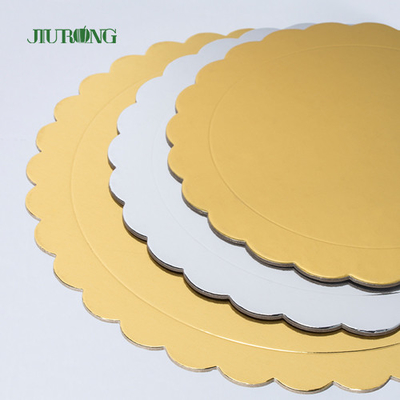 Goldener biologisch abbaubarer Wegwerfzoll des kuchen-Brett-Halter-12-14