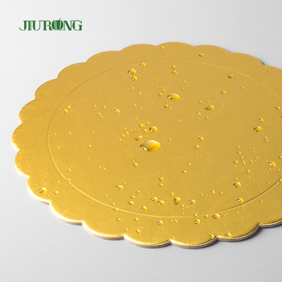 Goldener biologisch abbaubarer Wegwerfzoll des kuchen-Brett-Halter-12-14