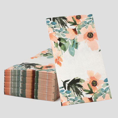 Kundenspezifische Druck-Mode-Blumen-Wegwerfpapierservietten-Hochzeitsfest-Versorgungen