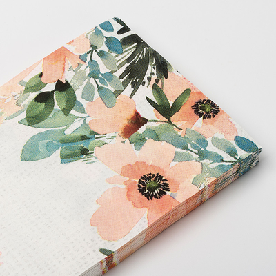 Kundenspezifische Druck-Mode-Blumen-Wegwerfpapierservietten-Hochzeitsfest-Versorgungen