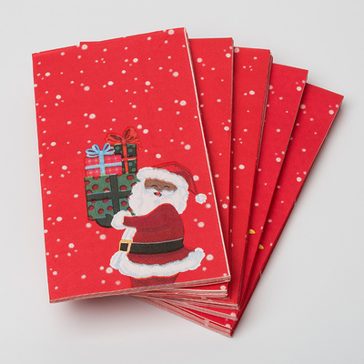 LFGB-biologisch abbaubare Wegwerftischbesteck-Santa Claus Christmas Theme Party Paper-Serviette