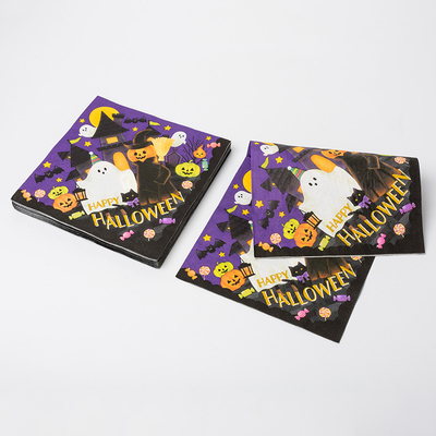 Kürbis-Monster-Halloween-Thema-Partei-Versorgungen BRC-Abendessen-Papier-Servietten-Partei-Sprites verrückte