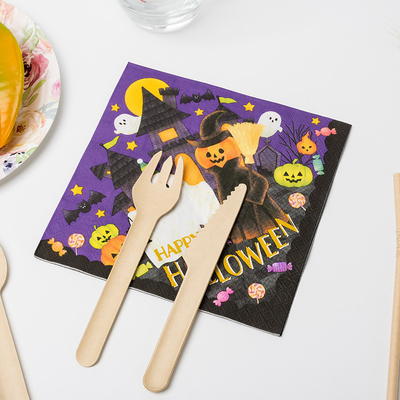 Kürbis-Monster-Halloween-Thema-Partei-Versorgungen BRC-Abendessen-Papier-Servietten-Partei-Sprites verrückte