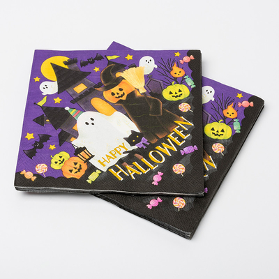 Kürbis-Monster-Halloween-Thema-Partei-Versorgungen BRC-Abendessen-Papier-Servietten-Partei-Sprites verrückte