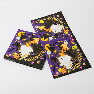 Kürbis-Monster-Halloween-Thema-Partei-Versorgungen BRC-Abendessen-Papier-Servietten-Partei-Sprites verrückte