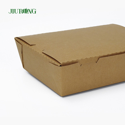 Biologisch abbaubarer Einweg-Lebensmittelbehälter aus Papier, 900 ml, recycelbar