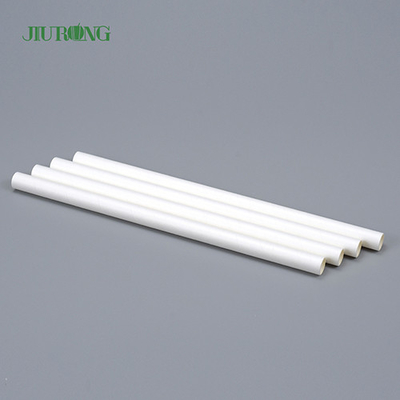 Weißer biologisch abbaubarer Papier-Durchmesser Straw Eco Friendly Food Grade-4.6mm