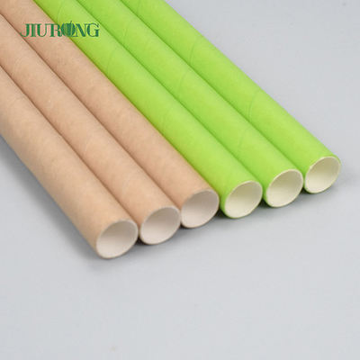Jiurong Food Grade Biologisch abbaubare Papierstrohhalme Weihnachten Umweltfreundlich