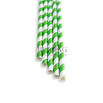 Biologisch abbaubarer Papierstrohhalm für Cocktails, 6 x 197 mm, umweltfreundlich
