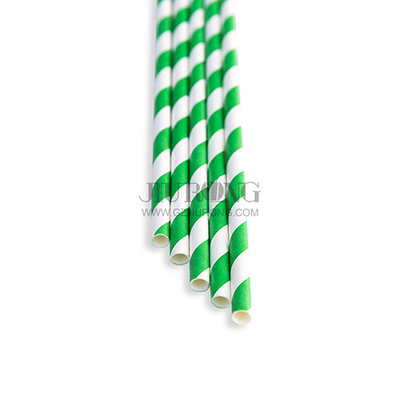 Biologisch abbaubarer Papierstrohhalm für Cocktails, 6 x 197 mm, umweltfreundlich