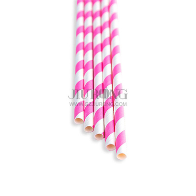 Biologisch abbaubarer Papierstrohhalm für Cocktails, 6 x 197 mm, umweltfreundlich