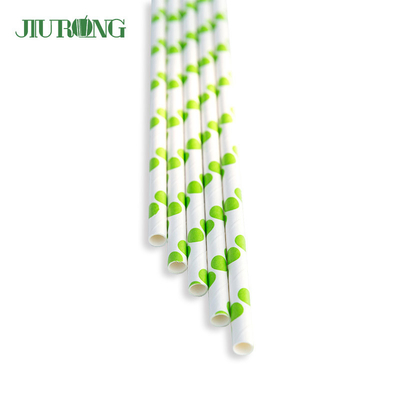 Restaurant Kraft Eco Friendly Papierstrohhalme biologisch abbaubar 12 * 230 mm