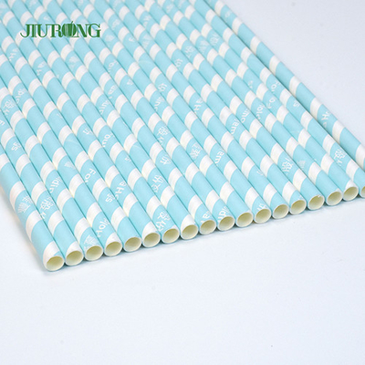Trinkhalme aus farbigem Kraftpapier, biologisch abbaubar, 10 x 250 mm, Lebensmittelqualität