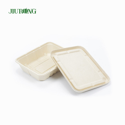 Recycelte wasserdichte Bagasse-Lebensmittelverpackung biologisch abbaubare Papierbox OEM ODM