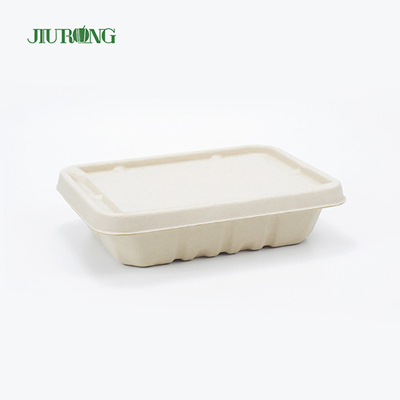 Recycelte wasserdichte Bagasse-Lebensmittelverpackung biologisch abbaubare Papierbox OEM ODM