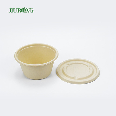 Umweltfreundlicher Lebensmittelbehälter aus Zuckerrohr, biologisch abbaubare Bagasse-Boxen zum Mitnehmen, 600 ml