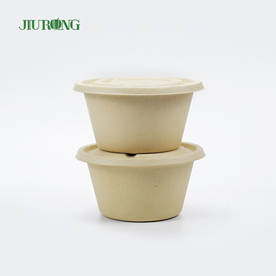 Umweltfreundlicher Lebensmittelbehälter aus Zuckerrohr, biologisch abbaubare Bagasse-Boxen zum Mitnehmen, 600 ml