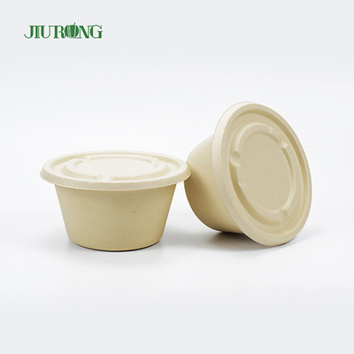 Umweltfreundlicher Lebensmittelbehälter aus Zuckerrohr, biologisch abbaubare Bagasse-Boxen zum Mitnehmen, 600 ml