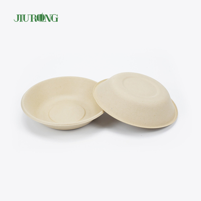 Lackierung von Zuckerrohr-Bagasse-Lebensmittelbehälter Einweg-Rundform 175 mm