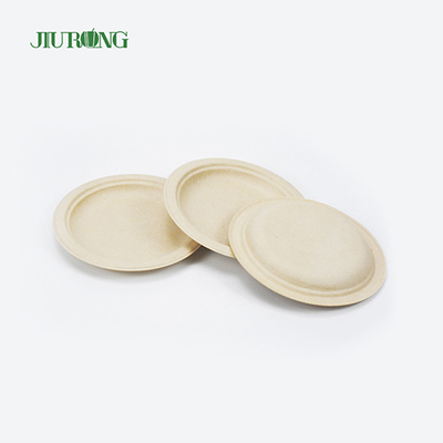 Fast Food Sugarcane Food Container Biologisch abbaubare Verpackung 22,9 cm rund