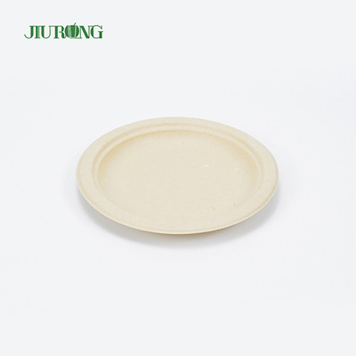 Fast Food Sugarcane Food Container Biologisch abbaubare Verpackung 22,9 cm rund