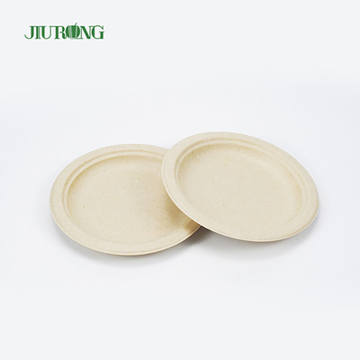 Fast Food Sugarcane Food Container Biologisch abbaubare Verpackung 22,9 cm rund