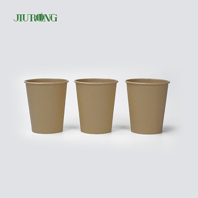 Biologisch abbaubare Einweg-Kaffeetasse aus Papier, einwandig, 6 Unzen, 7 Unzen