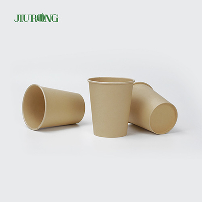 Biologisch abbaubare Einweg-Kaffeetasse aus Papier, einwandig, 6 Unzen, 7 Unzen