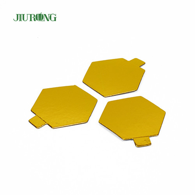 Polygon Food Grade Mini-Einweg-Kuchenbrett-Folienpapier 95 * 82 mm