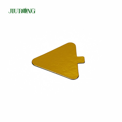 Kinder DIY Dreieck Mini Cake Board golden 93 * 88 mm lebensmittelechtes Folienpapier