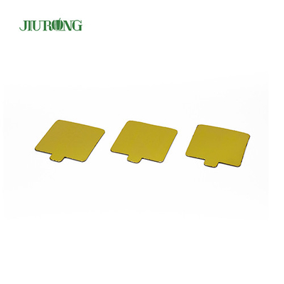 Wiederverwendbares MDF-Gold-Rechteck-Kuchenbrett Einweg 100 * 65 mm fettdicht