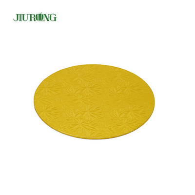 Goldene runde MDF-Einweg-Kuchenbretttrommel 24 cm 9 Zoll OEM ODM