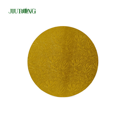 Goldene runde MDF-Einweg-Kuchenbretttrommel 24 cm 9 Zoll OEM ODM