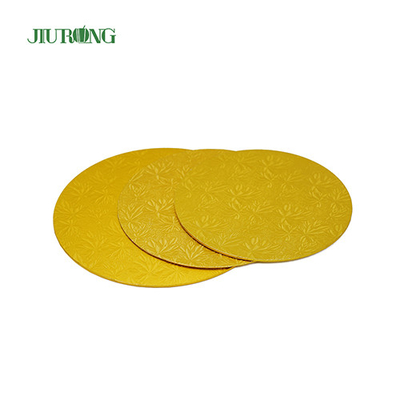 Goldene runde MDF-Einweg-Kuchenbretttrommel 24 cm 9 Zoll OEM ODM