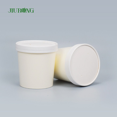 Kundenspezifische Eiscreme-Papierschüsseln in Lebensmittelqualität, mikrowellengeeignet, 8 OZ, umweltfreundlich