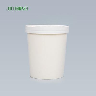 Haushaltsweiße biologisch abbaubare Papierschüssel 8 OZ wasserdichtes individuelles Logo
