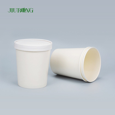 Haushaltsweiße biologisch abbaubare Papierschüssel 8 OZ wasserdichtes individuelles Logo