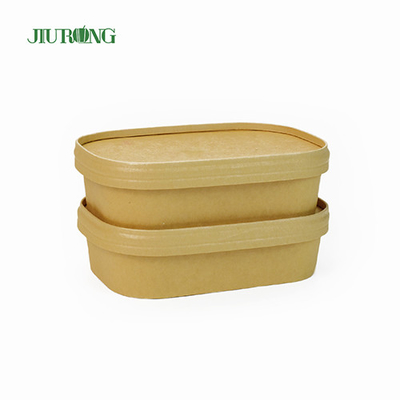 Hotel Haushalt 750 ml Papier Lunch Bowl Einweg Kraft Suppenschüssel