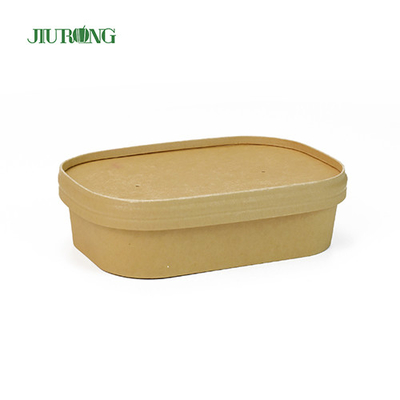 Hotel Haushalt 750 ml Papier Lunch Bowl Einweg Kraft Suppenschüssel
