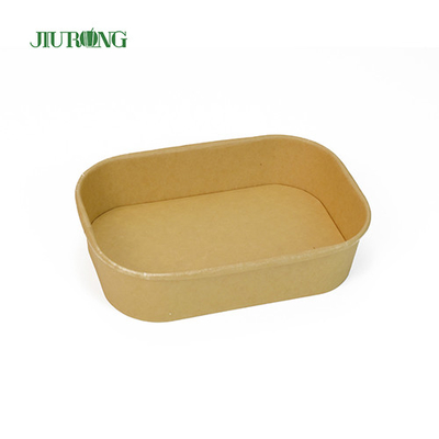 Hotel Haushalt 750 ml Papier Lunch Bowl Einweg Kraft Suppenschüssel