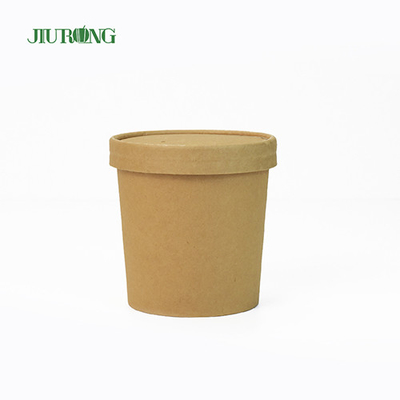 Biologisch abbaubare Einweg-Kraftpapierschalen 26 OZ UV-Beschichtung für Salat