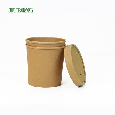 Biologisch abbaubare Einweg-Kraftpapierschalen 26 OZ UV-Beschichtung für Salat